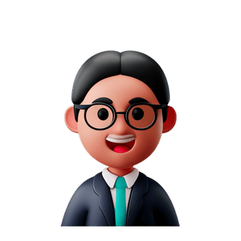 old man teacher face 3d profession avatars png