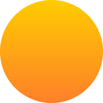 Yellow orange circle sun icon png