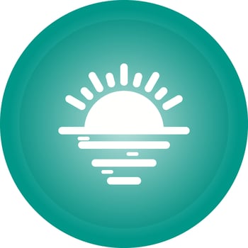 Sunset Vector Icon