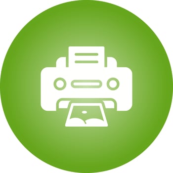 Photo Printer Vector Icon