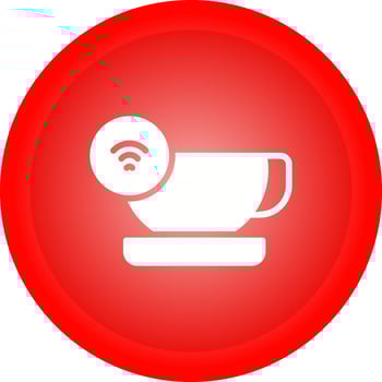 Smart Coffee Mug Vector Icon