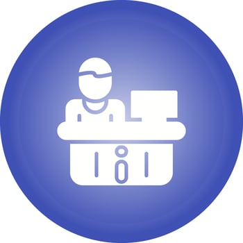 Information Desk Vector Icon
