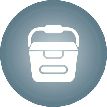 Portable water container Vector Icon