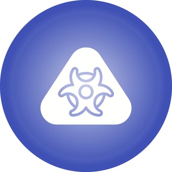 Hazardous materials symbol Vector Icon