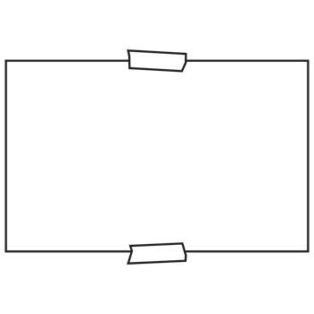 Sticky note paper sheets in outline style. png