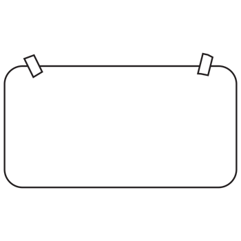 Sticky note paper sheets in outline style. png
