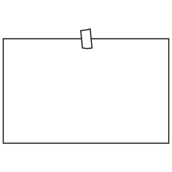 Sticky note paper sheets in outline style. png