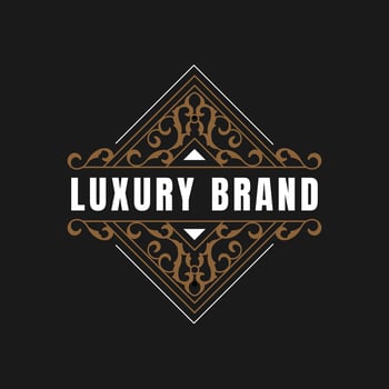 Luxury victorian calligraphic emblem heraldic logo template with decorative ornamental frame. - Vector. vector