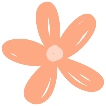 Flowers in hand drawn style. Floral and leaves elements. png
