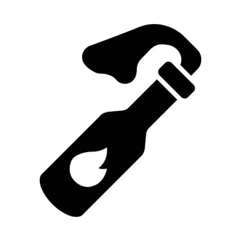 Molotov Vector Glyph Icon For Personal And Commercial Use.