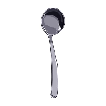 table spoon cartoon vector illustration