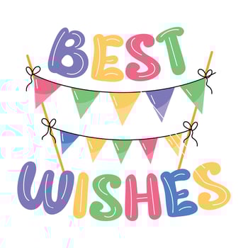 Trendy Party Flags vector