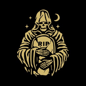 Grim reaper darkness vector design