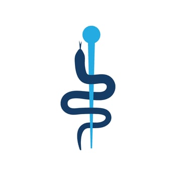 vector snake simple logo design element