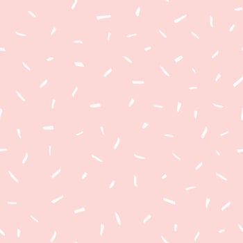 a pink background with white sprinkles vector