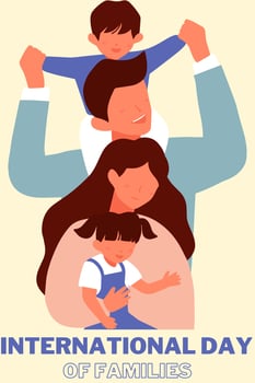 International Day of Families vector