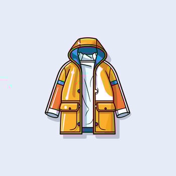 raincoat vector clip art illustration