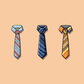 tie vector clip art illustration