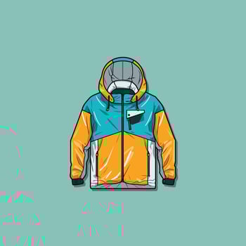 windbreaker vector clip art illustration