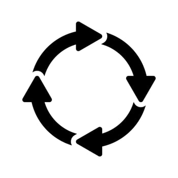 refresh, undo, redo, rotation arrows isolated white background vector