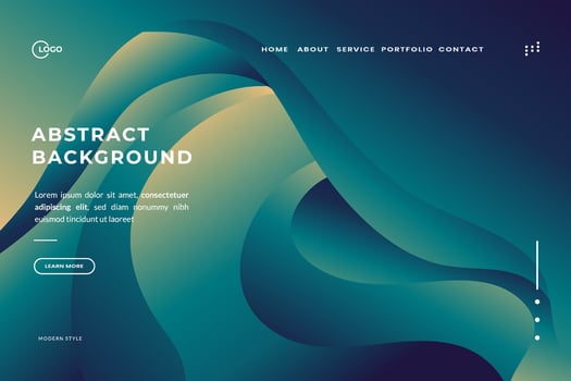 Abstract Gradient Background with Colorful Waves, Perfect for adding vibrancy and modern aesthetics to web design, presentations, and digital projects vector