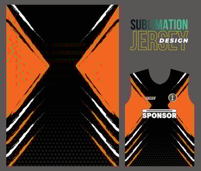 Vector jersey sports design for racing cycling football gaming motocross