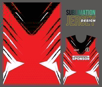 Vector jersey sports design for racing cycling football gaming motocross