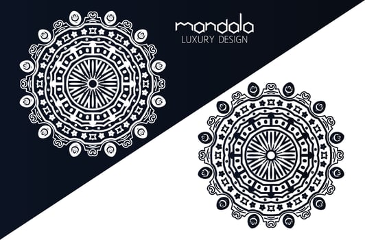Circular Mandala Vector, Mandala Design and Template, Luxury Mandala Design. vector