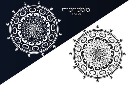 Circular Mandala Vector, Mandala Design and Template, Luxury Mandala Design. vector