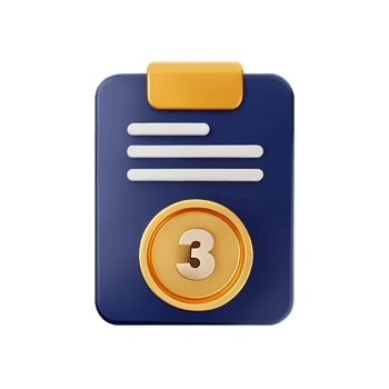 3d illustration of medal school education icon png