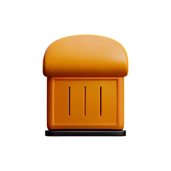 3d illustration bread toaster png