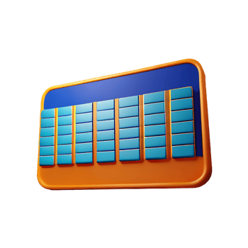 3d illustration of abacus school education icon png