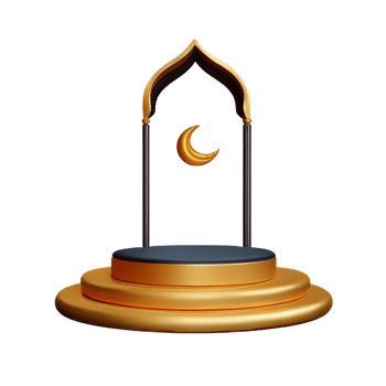 ramadan podium 3d ramadan icon png