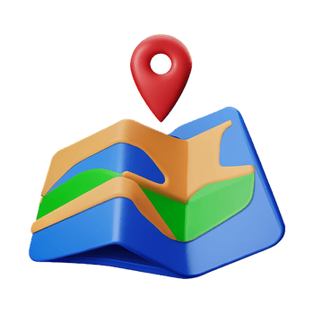 maps guidance 3d travel and holiday illustration png