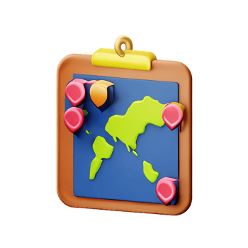 maps guidance 3d travel and holiday illustration png