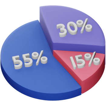 Business statistic 3d rendering isometric icon. png