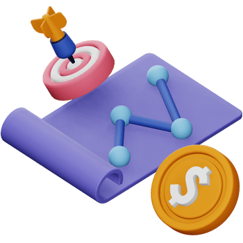 Business strategy 3d rendering isometric icon png