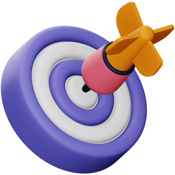 Business target 3d rendering isometric icon. png