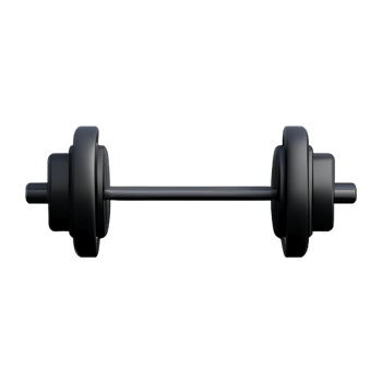 barbell 3d gym fitness icon png