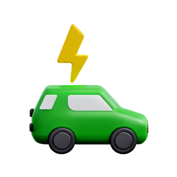 electric car charging station 3d energy icon png