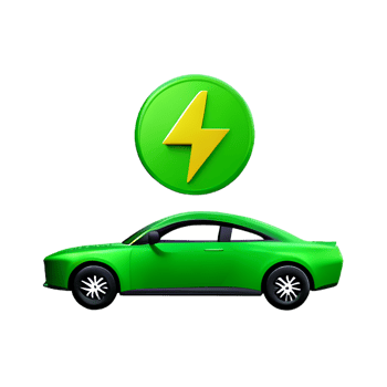 electric car charging station 3d energy icon png