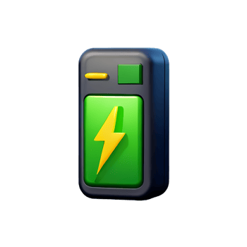electric car battery charging station 3d green energy png