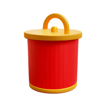 chinese new year icon wine jug 3d render png