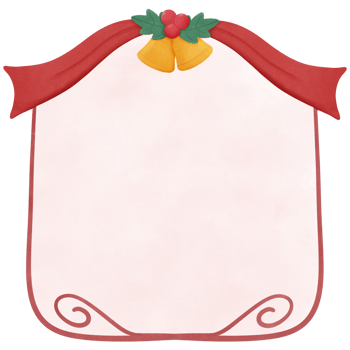 Watercolor Christmas frame, for invitation and greetings in happy season png