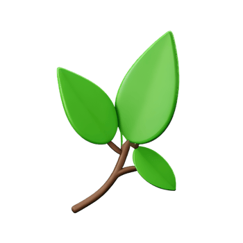 leaf 3d illustration icon png