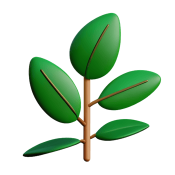 leaf 3d illustration icon png