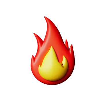 fire 3d illustration icon png