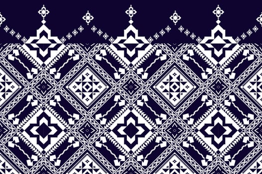 Abstract ethnic aztec geometric pattern design for background.Ethnic ikat geometric pattern for vibrant color.Colorful geometric embroidery for textiles,fabric,clothing,background,batik,knitwear vector