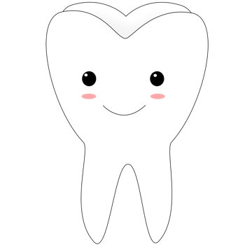 cute tooth isolated png