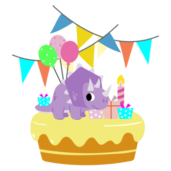 Happy Birthday Dinosaur party cake. happy dino clipart png